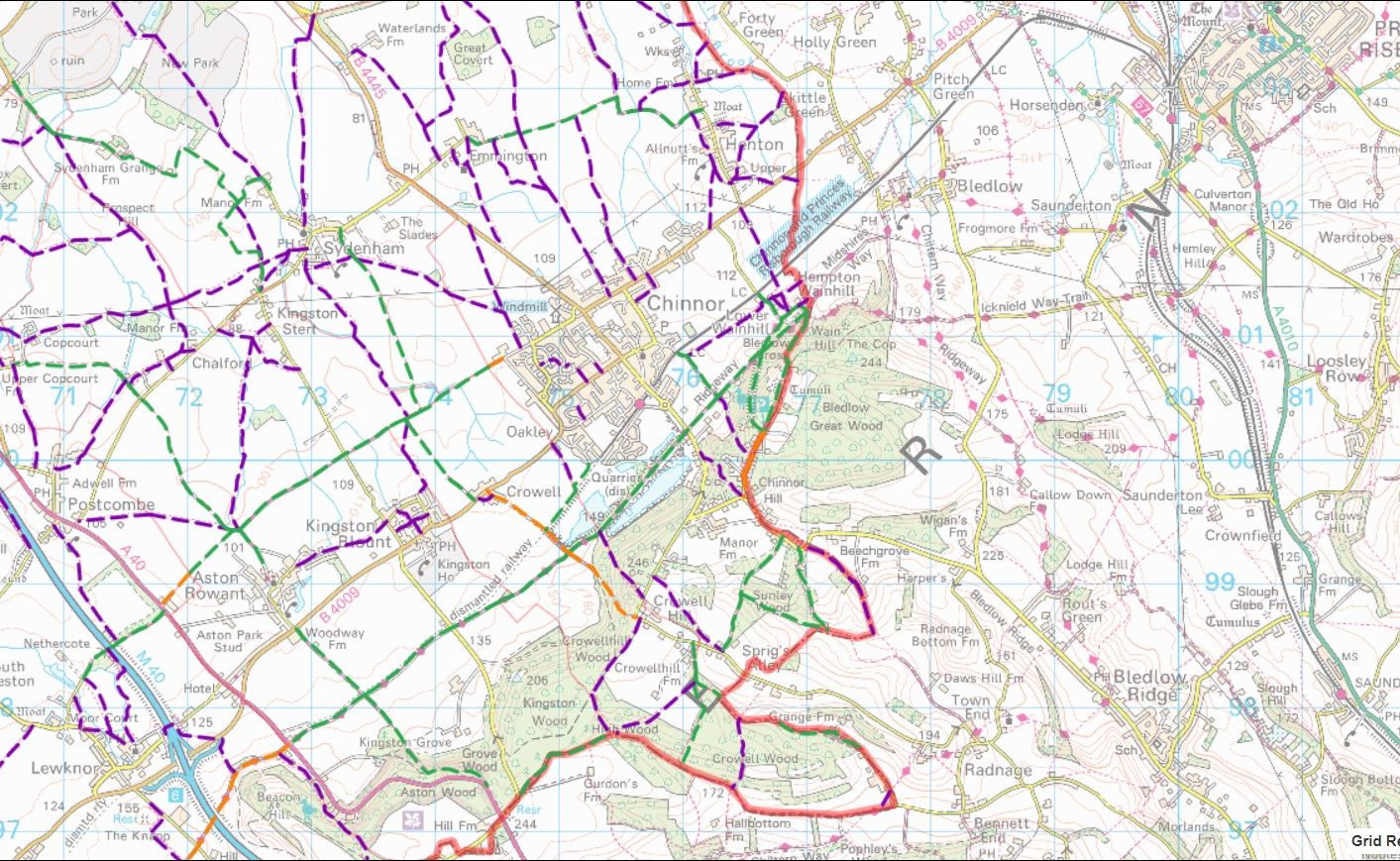 Chinnor-Footpaths